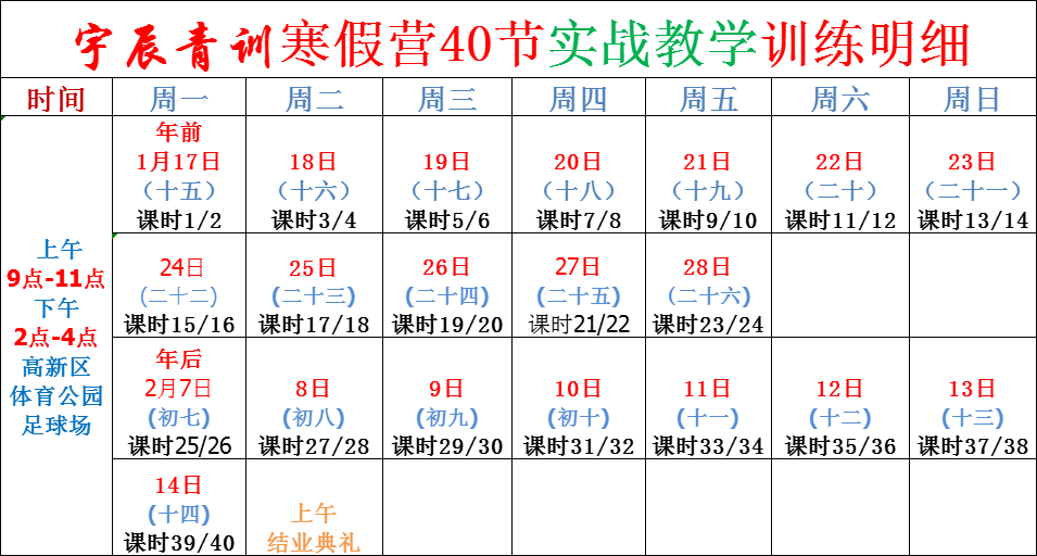 宇辰青训寒假训练营(图1)